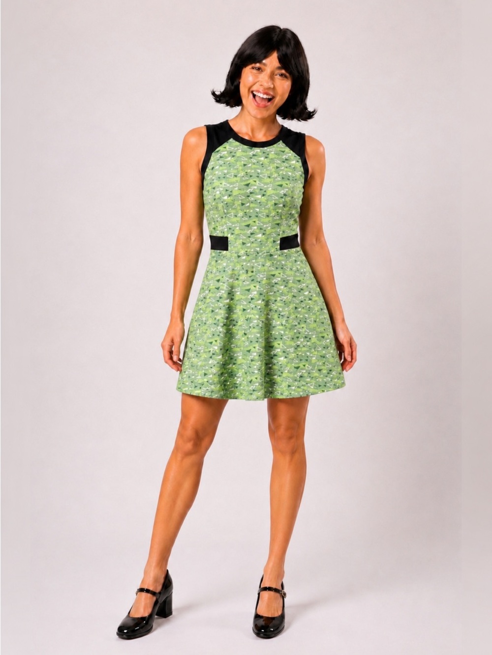 Hot Topic Powerpuff Girls Buttercup Skater Dress Large Halloween Cosplay Costume